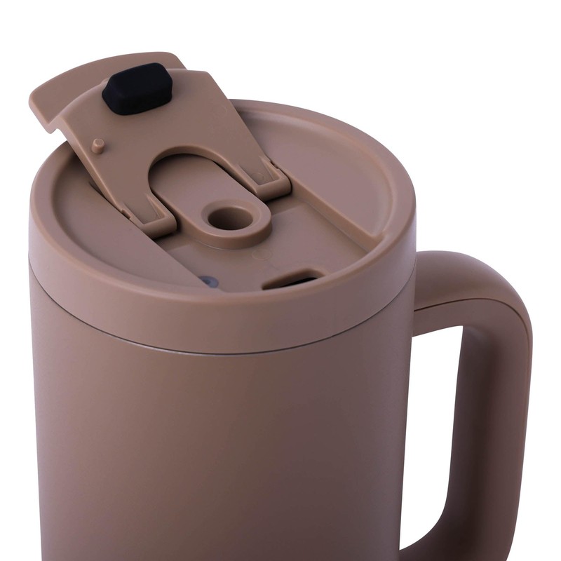 Manna Leisure Stainless Steel Insulated Tumbler with Leak-Proof Dual Function