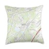 Flowery Branch GA Map (2017) Throw Pillow