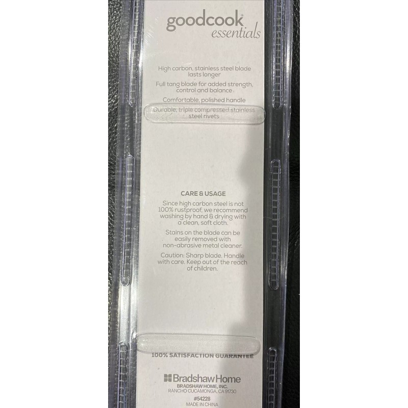 Chef Knife Goodcook Essentials 8" Chef Knife High Carbon Stainless