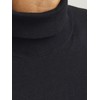 JACK & JONES Male Turtleneck Pullover Plain Turtleneck Sweater, black