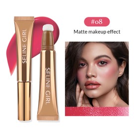 SELINE GIRL 3-IN-1 Liquid Contour Stick, Highlighter & Blush & Contour Stick, Highlighter Stick Makeup, Multi-Purpose Contour Makeup, Cream Contour Long Lasting and Waterproof Cosmetic #08