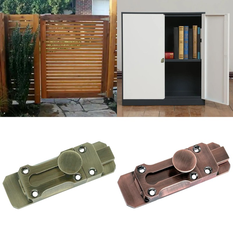 2 PCS Sliding Door Bolt Lock,Antique Safety Latches for Doors