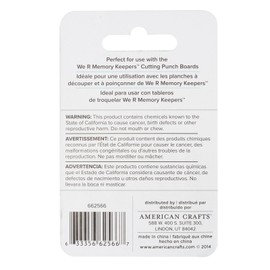 We R Memory Keepers WR662566 - Hoja de Repuesto para Tablero de perforación