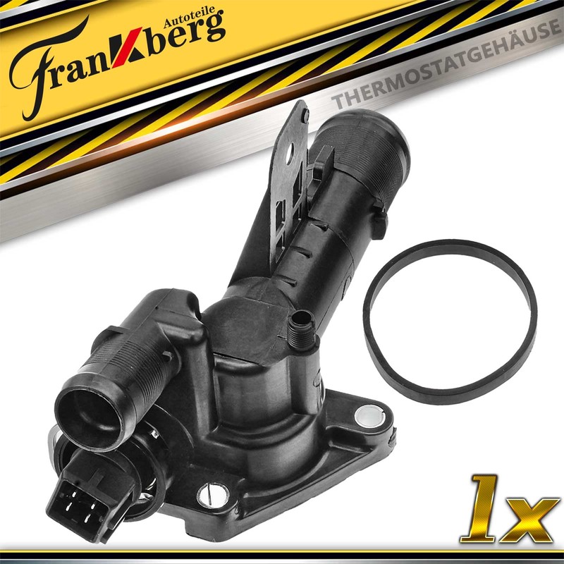 Frankberg Coolant Thermostat with Sensor Housing Seal Compatible with Qashqai