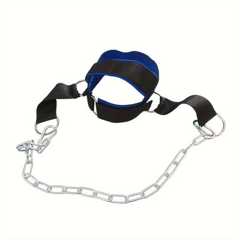 Unbranded Weightlifting Neck Training Band with Chain for Strength Exercises
