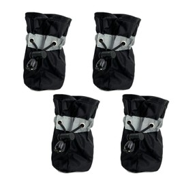 Lunali Stepladder Foot Cover Stepladder Socks, Drawstring Type, Set of 4, Ladder, Floor Scratch Prevention, Anti-Slip, One Touch, Black