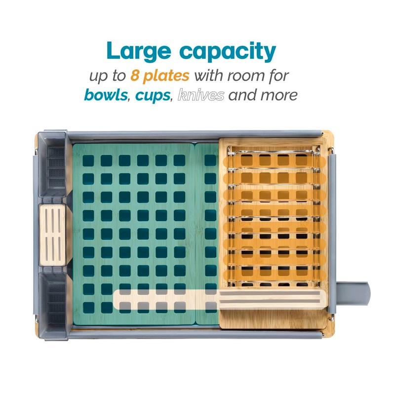 Polder Harmony Dish Rack, Sturdy Dish Drying Rack with 2