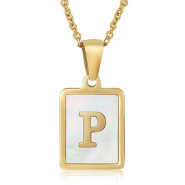 Initial Necklaces for Women, Gold Letter Necklace Tiny A-Z Pendant Choker Necklace Trendy Gold Jewelry for Women Valentine's Day Gift
