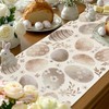 Easter Eggs Table Runner 72 Inch, Spring Table Decoration for