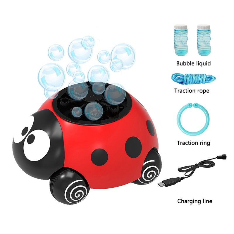 Cartoon Insect Bubble Machine Blower for Children Bubble Maker Pull