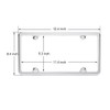 License Plate Frames, Indeed BUY 2 Pcs 4 Holes Slim