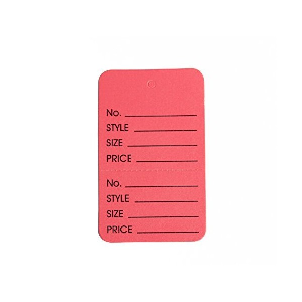 1-3/4"Ã2-7/8" Clothing Price Labels/clothing Tag/perforated Price Coupon Tags,red Two Part