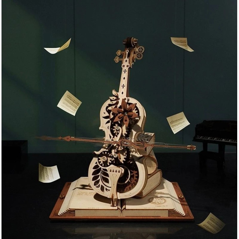 Big Sky Carvers Magic Cello Model 3D Puzzle Mechanical Music