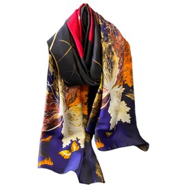 FAIRYGATE Scarf for Women UK Women's Scarves & Wraps Scarfs for Men Womens Neckerchief Satin Headwear Fashion Hair Neck Accessory Shawl Multifunctional 87035