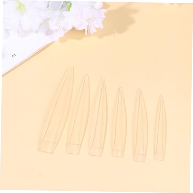 Healeved 12 Styles Long Fake Nails Strong Artificial Nails Extension
