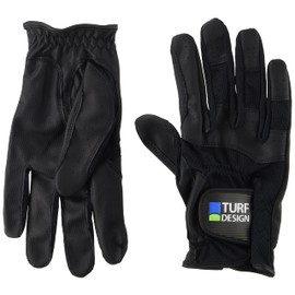 Turf Design TDGL-2170 Golf Gloves, Black/Black, M, black