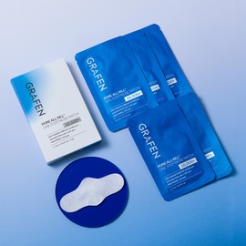 graphene [Blackhead Intensive Care] Graphen Pore All Kill Nose Pack 4 Set, 5 Pieces x 4 + Deep Cleansing Scrubber / [블랙헤드 집중케어] 그라펜 포어올킬 코팩 4세트, 5매입x4 + 딥클렌징 스크러버