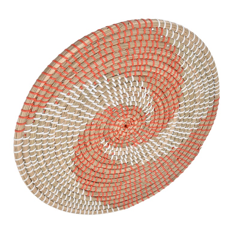 Wall Basket Natural Rattan Exquisite Rustic Decorative Hanging Woven Wall