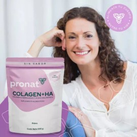 Colágeno Hidrolizado + Ácido Hialurónico - Pronat - 500 G Sabor Natural