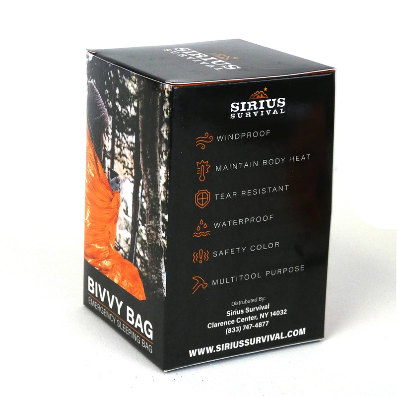Sirius Survival Bivvy Emergency Sleeping Bag - Lightweight & Compact