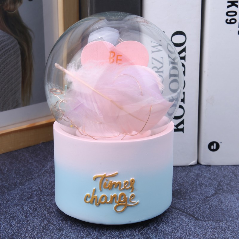 Modern Style Night Lamp Resin Desk Decorative Pressure Reducing Music