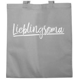 Shirtracer - Cotton Bag - Grandma Gift - Favourite Soma, 3 Light Grey, Unit size