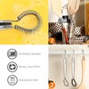 2 Pcs Stainless Steel Egg Whisk Mini Handheld Whisk Beater