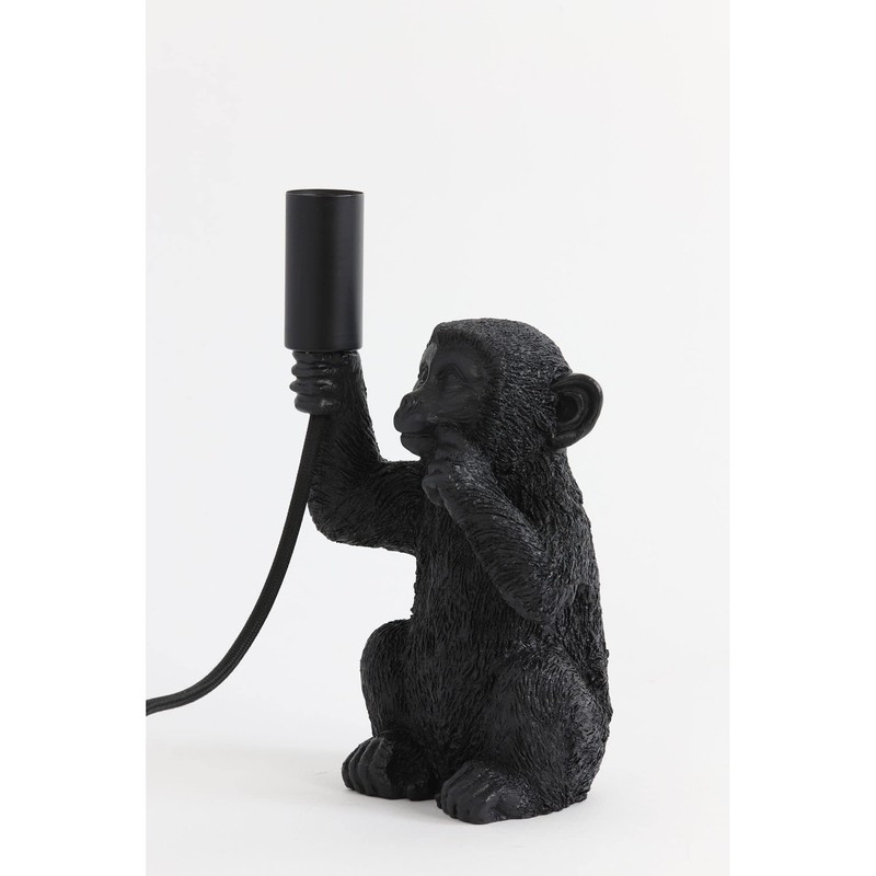 Light & Living Monkey Table Lamp - Black - 13