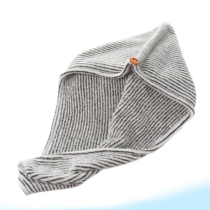 TOVINANNA 2pcs Microfiber Hair Drying Cap Checkerboard Towel for Women