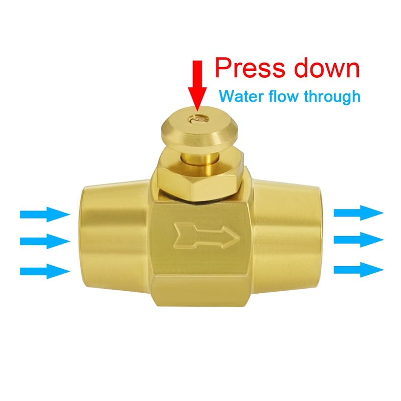 BesNPT Brass 1/4" NPT Female x 1/4" NPT Female Push