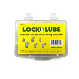 LockNLube LNL140 Stainless Steel SAE Grease Fittings Set