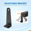 Nilight 2PCS Universal Side-Mounted Brackets Adjustable Compatible with Straight or