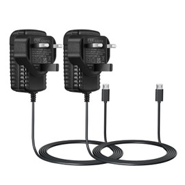 Security-01 2-Pack AC to DC 5V 2A Power Supply Adaptor, Plug Micro USB