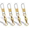 Fishing Snap Swivel Barrel Swivel Snap-100pcs Fishing Connector Snap Swivels