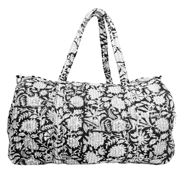Duffle Bag – Handmade Block Print Duffle, Boho, Weekender, Travel