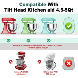 Food-Grade Bamboo Mixer Slider for KitchenAid 4.5-5 Qt Tilt Head Stand Mixer, Appliance Sliding Mat for Kitchenaid Artisan, Kitchen Countertop Storage Accessories Mixer Moving Tray Attachments