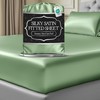 DECOLURE Satin Fitted Sheet Twin Size (1 PC) – Luxuriously