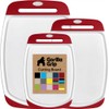 GORILLA GRIP BPA-Free Reversible Kitchen Cutting Board Set of 3,