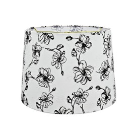 Aspen Creative 32323 Transitional Hardback Empire Shaped Spider Construction Lamp Shade in White, 14" wide (12" x 14" x 10")