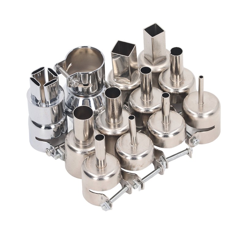 12Pcs Hot Air Gun Nozzle with Locking Screw Heat Gun