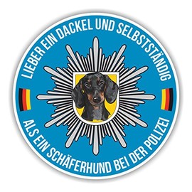 Police Dachshund Car Sticker Dog K9 Reflective Dog Sticker Car Sticker Dog Film Dog Motif Siviwonder