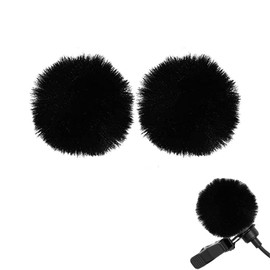 Lapel Microphone, Windscreen, 2 Pieces, Lavalier Microphone, Outdoor Pin Microphone, Windshield, Noise Reduction, 0.2 inches (0.5 cm)