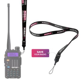 Lanyard Mirkit HAM Radio Operator Neck Strap BAOFENG Accessories and Radio Equipment Quick Release for Two Way Radios, Ham Radio Gifts