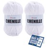 2 Skein Yarn Art Chenille Yarn, Velvet Yarn, Super Soft