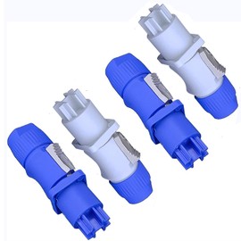 Neutrik Professional NAC3FCA PowerCon Power 20A 250V AC Plug Audio 3-Pin Power Plug for Stage Light and Speaker, 4 Sets