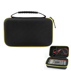 Portable Hard Shell Multimeter Case Protective Pouch Fits Fluke F117C F17B F115C Multimeter (Yellow)