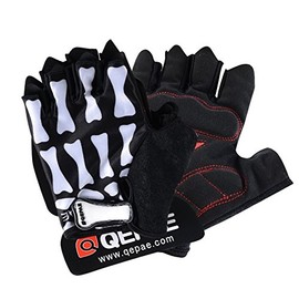 QEPAE Cycling Gloves Sport Half Finger Gloves 045 (XXL)