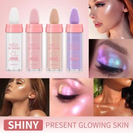 URQT 4 Color Polvo De Hadas Fairy Dust Highlight Patting Powder - Full Body Contou...