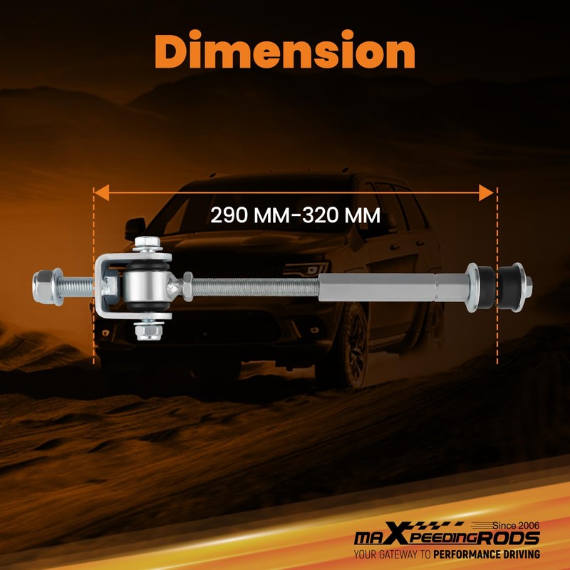maXpeedingrods Adjustable Sway Bar End Link Kit for Chevy Silverado/GMC
