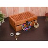 Samhita Mango Wood Decorative Wooden Box with Hinged Lid in